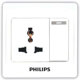 Philips Eco Universal 3 Pole Socket with 13 AMP Switch - Barkat Trading Company