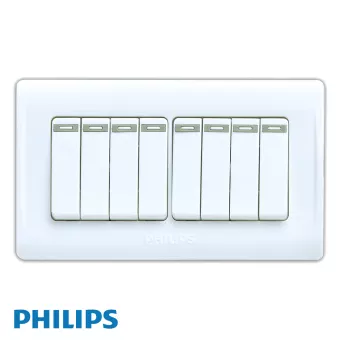 Philips Eco - 8 Gang Switch Panel - Barkat Trading Company