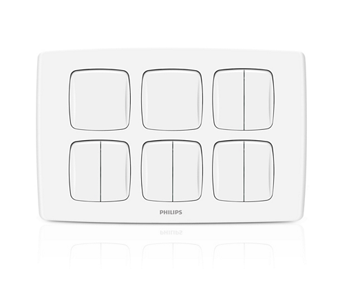Philips LeafStyle 10 Gang Switch - Barkat Trading Company