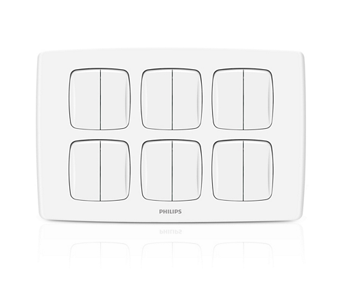 Philips LeafStyle 12 Gang Switch - Barkat Trading Company