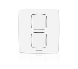 Philips LeafStyle 2 Gang Switch - Barkat Trading Company