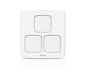 Philips LeafStyle 3 Gang Switch - Barkat Trading Company